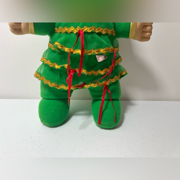 Cabbage Patch Kids CPK Christmas Tree Star Stuffed Animal Plush Green Red Gold - Picture 4 of 11
